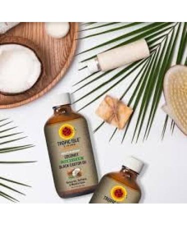 Tropic Isle Living Jamaican Black Castor Oil - 100% Pure Coconut Oil for Dry Hair & Skin - 4 oz Pack (4 Fl Oz Total) - Shop Internationally - Buy Online on GoSupps.com