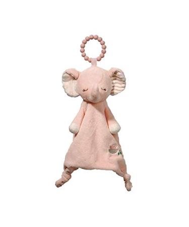 Douglas Baby Pink Elephant Teether Plush Stuffed Animal Toy