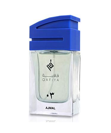 Ajmal Qafiya 03 Unisex EDP - 75ML (2.5oz) | Arabian Perfumery | Signature of Aged Arabia w/Violet & Turkish Rose Along w/Woody Elements. Remarkable Blend of Leather & Musk | Reflects Modernity