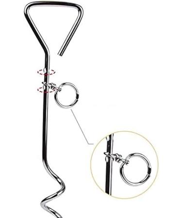 Dog Stake Metal Pet Stake Spiral Tie-Out Pet Supply Tether Dog Leash Anchor Stakes with Spiral Shape Suitable for Outdoor Yard and Camping Small Medium and Large Pets Stake-Out Spike Dog tie out - Buy Online on GoSupps.com