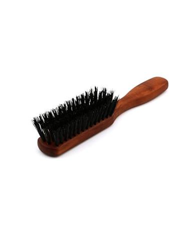 Pocket hairbrush with boar bristles made of oiled pear wood 15 x 2.5 cm
