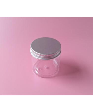 200ml PET Plastic Cosmetic Containers with Silver Aluminum Lids | 6 Pack Empty Jars for Creams Lotions Ointments & Makeup - Buy Online on GoSupps.com