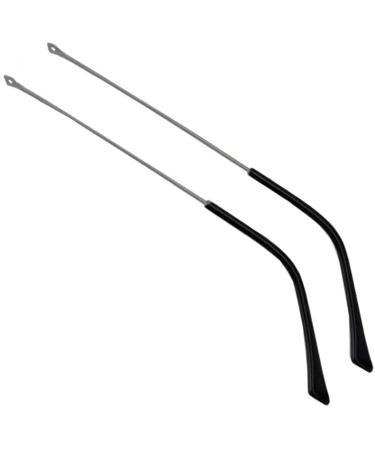 VekkEr yewear Leg Eyeglass Accessories 1 Pair Vintage Glasses Legs Metal Frame Temple Eyeglasses Replacement Arms Gray