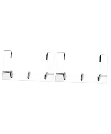Ciieeo 2pcs Coat Hangers Over Door Towel Racks for Bathroom Hook Hanger Hook up Nail Coat Hook 21.3*12.4cmx2pcs As Shownx2pcs