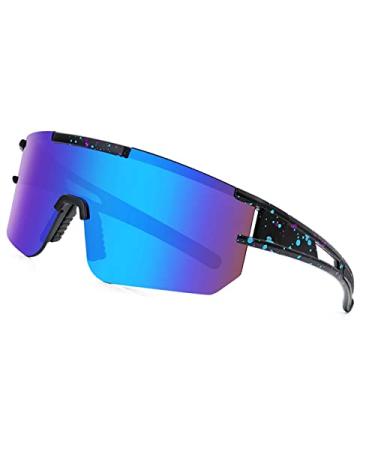 IKTOD Sports Polarized Sunglasses for Men and Wome,Pit-Vipers Style UV400 Baseball Cycling Driving H8