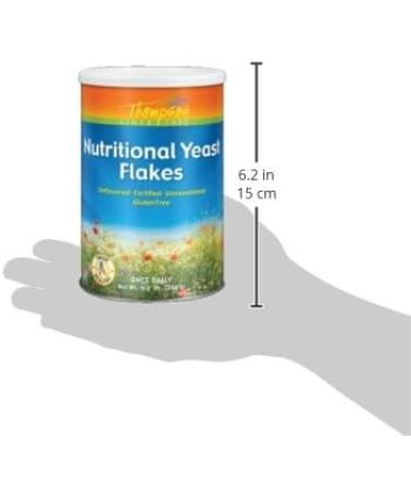 Thompson Nutritional Yeast Coarse Powder 1lb - Natural Jar | Vegan Superfood - Buy Online on GoSupps.com