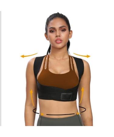 Posture Corrector for Men & Women - Adjustable Back Brace for Spine Neck & Shoulder Support Pain Relief - Size S-L Black - Buy Online on GoSupps.com