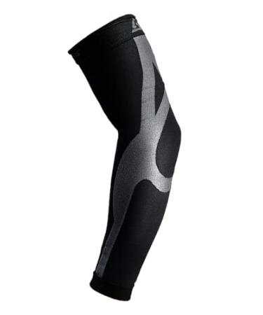B-Driven Sports Graduated Compression Arm Sleeve For Men Women - Medical Grade 20-30mmHG - Athletics Lymphedema Circulation X-Large Black