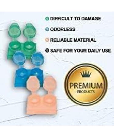Travel-Friendly Contact Lens Cases | Lightweight & Portable - Mix Colours 4pcs, 8pcs, or 12pcs | Distinctive Design - Cute Bulk Storage | 4 Pair pack - Buy Online on GoSupps.com