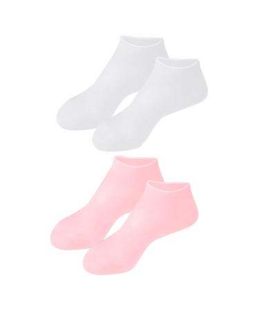 minkissy 6 Pairs Exfoliating Moisturizing Socks Sebs Foot Care Socks Cracked Calcetines para Mujer Cuticles Socks Heel Socks Ladies Pumps Dry Feet Moisturizing Socks Hydrating Miss Gloves