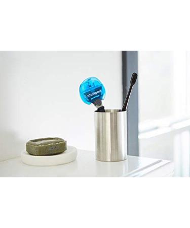 Steripod Safety Razor Holder - Anti-Rust Blade Protector for Men and Women - Travel Size - 2 Pack White Blue - Buy Online on GoSupps.com