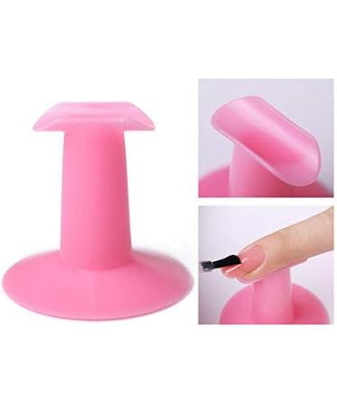 Jalzdieod Fixed Nail Art Finger Stand Support Rest Holder Manicure Painting Drawing Tool Pink - Buy Online on GoSupps.com