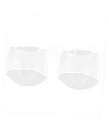 FOMIYES 1 Pair Orthotics Massage Pad Flatfoot Pad Silicon Massage Pad Arch Insoles Elastic Insoles White Large