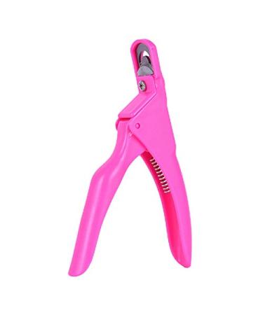 Gsrimgratoe Professional Nail Scissors U-Shaped Trimming Knife Nail Scissors Toe Nail File Pedicure (Red) Rose Red