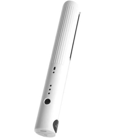 Flux Cordless Mini Flat Iron - Travel-Ready Rechargeable Hair Straightener & Curling Iron | Portable Ceramic Hair Styling Tool in White - Buy Online on GoSupps.com