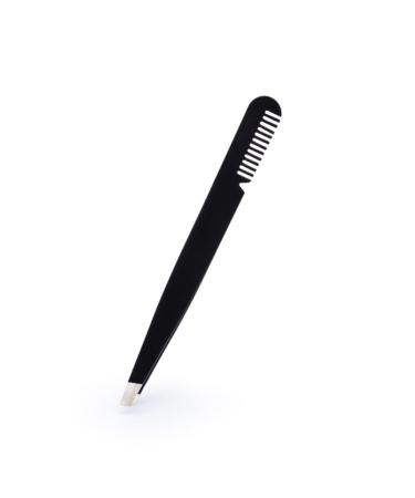 MAGICLULU Eyebrow Tweezer Tweezers Eyebrow Clip Makeup Tools Stainless Steel Extend medium Black