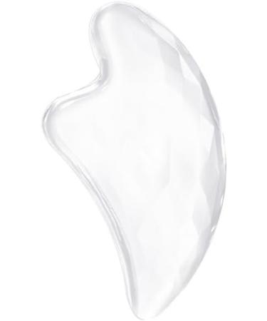 Gua Sha Facial Tools - Transparent Natural Resin Massage Tool for Lymphatic Drainage Muscle Relief & Jawline Sculpting - Buy Online on GoSupps.com