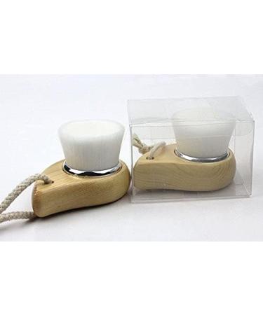 Vsaidi Wooden Handled Facial Cleaning Brush - Exfoliating Pore Cleaner and Skin Care Tool - Buy Online on GoSupps.com