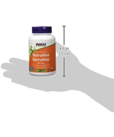 NOW Supplements Organic Spirulina 500mg Tablets 200 Count - Buy Online on GoSupps.com
