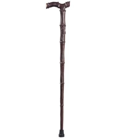 Crutch Red Wood Walking Stick Solid Wood Cane Ebony Wood Carving Bamboo 90 cm crutch-11.19 Ideal for Men or Women with Active Outdoor Lifesty Handmade Smooth Sailing