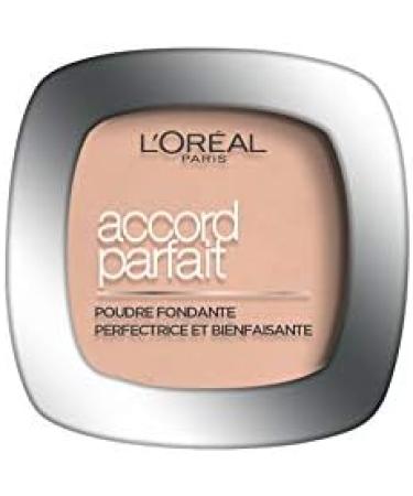 L'Or al Paris - Poudre Fondante Perfectrice - Enrichie en Pigments Min raux & Acide Hyaluronique - Tous les Types de Peaux - Accord Parfait - Teinte : Ivoire Ros (1.R) - 9 g (Lot de 2) - Buy Online on GoSupps.com