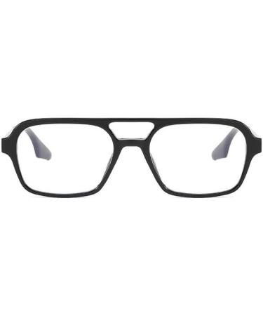 Aviator Reading Glasses - Blue Light Blocking Computer Readers +300 - Anti Eyestrain Flat Mirror (Black) - International Shipping Available - Buy Online on GoSupps.com