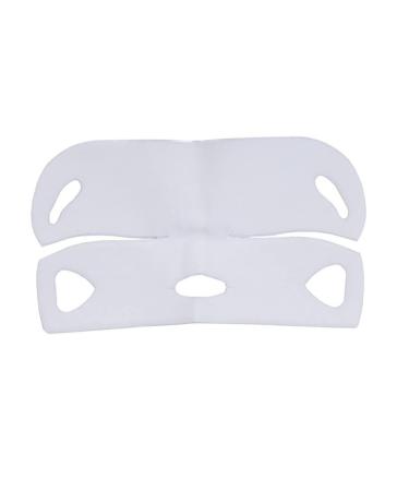 Firming face towel 1PC Double Chin Mask Perfect V Lifting Premium Anti-celluite Mask For Facial Firming Treatment V Line Lifting 4D Face Mask Double Chin Reducer(White)