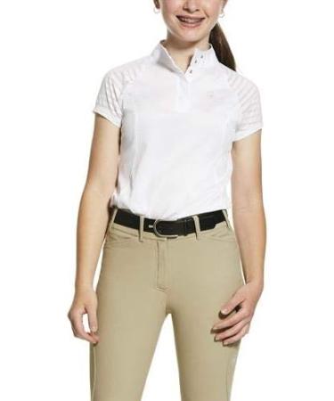 ARIAT Girls' Aptos Vent Show Shirt - Small, White - Buy Online on GoSupps.com