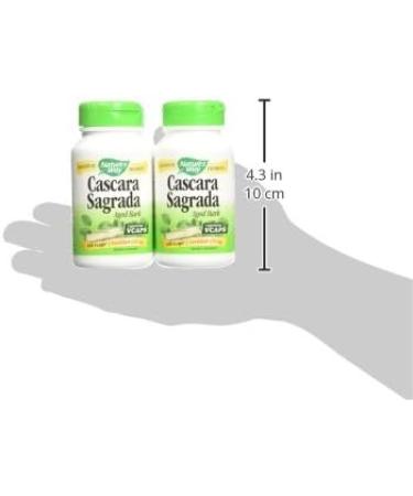 Nature's Way Cascara Sagrada Bark 425mg 100 Vcaps - Pack of 4 | Digestive Health Support - Buy Online on GoSupps.com