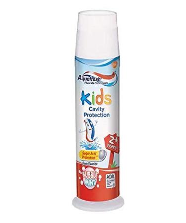 Aquafresh Kids Fluoride Toothpaste with Triple Protection, Bubblemint , 4.6 oz (130.4 g)
