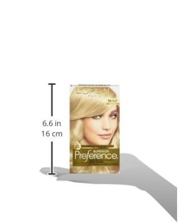 L'Oreal Superior Preference Fade-Defying Color + Shine - Light Ash Blonde 9A (1 Application) - Buy Online on GoSupps.com