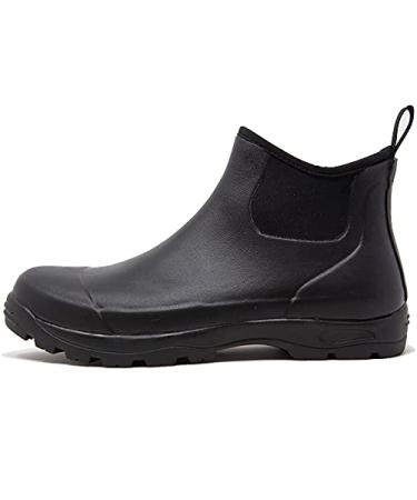 Pemberton Waterproof Boots for Men (Slip On) Rain Boots for Men Black 11