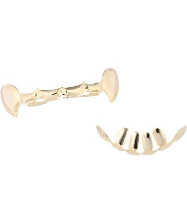 RINTOLER Hip Hop Dental Grill for Men or Women - Droplet Shaped Braces Fake Gold Teeth Rapper Teeth Jewelry - Buy Online on GoSupps.com