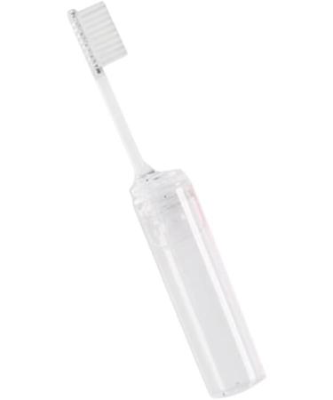 Patkaw Transparent Foldable Travel Toothbrush - Portable Mini Toothbrush with Protective Cover for Travel Camping School & Home - Buy Online on GoSupps.com