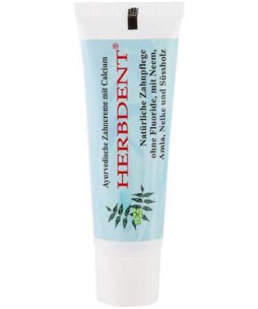 Herbdent Ayurvedic Toothpaste - Travel Tube 24g | Natural Oral Care for Healthy Teeth - Buy Online on GoSupps.com