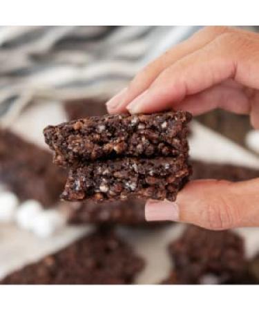 Perfect Keto Mallow Munch Bars | Gluten-Free & Sugar-Free Keto Breakfast Cereal | Chewy Treat for Ketosis | 8 Pack (Chocolate) - Buy Online on GoSupps.com