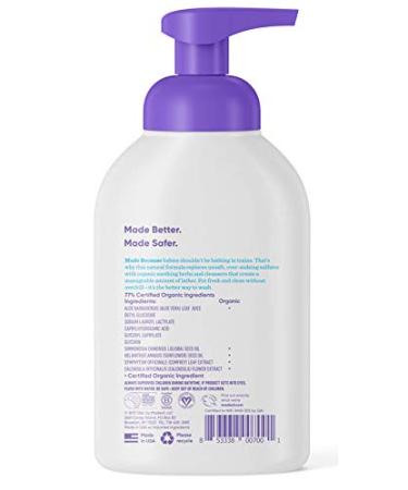 Organic Baby Shampoo and Body Wash with Calendula and Chamomile - 10oz, Fragrance-Free, Sulfate-Free, Paraben-Free - Gentle on Eczema and Cradle Cap - Lavender Infused - MADE OF - 1 Pack - Buy Online on GoSupps.com