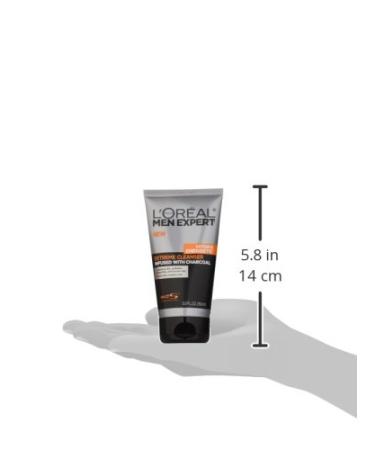 L'Or al Paris Men's Expert Hydra Energetic Charcoal Cream Cleanser - Refreshing Face Wash for Men 5 fl. oz | International Shipping Available - Buy Online on GoSupps.com