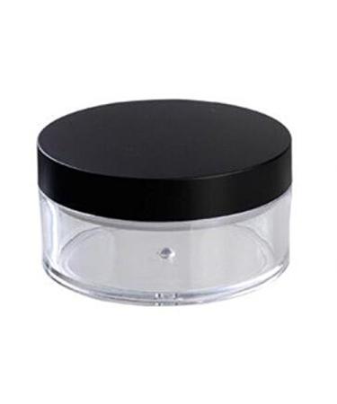 2 Pcs 50G 50ml Plastic Empty Powder Puff Case Face Powder Blusher Makeup Cosmetic Jars Containers With Sifter Lids