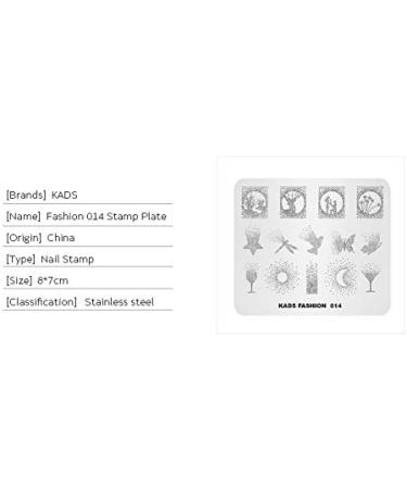Alexnailart Nail Art Stamping Templates - Star Noon Butterfly Design (FA014) - Buy Online on GoSupps.com