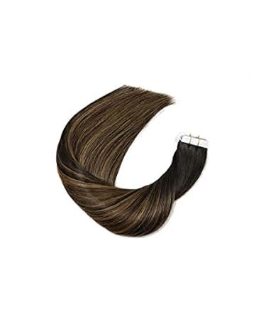Buy Vario 16 Tape-in Hair Extensions | 20Pcs Seamless Remy Real Hair #1BT6P1B | International Shipping - Buy Online on GoSupps.com