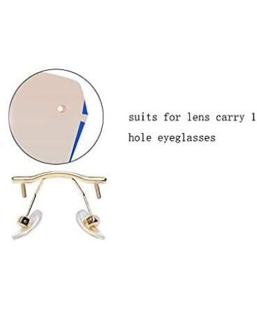 Mayabi Metal Replacement Nose Bridge | Alloy Glass Replacement | Nose Brace for Borderless Glasses | Glasses Repair Accessories for Adults - Pink - Buy Online on GoSupps.com