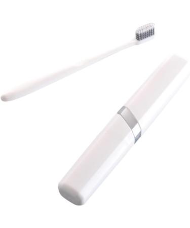 Mobestech Travel Toothbrush Holder - Protective Case for Adults | Portable Toothbrush Tube & Storage Box Gift - White - Buy Online on GoSupps.com