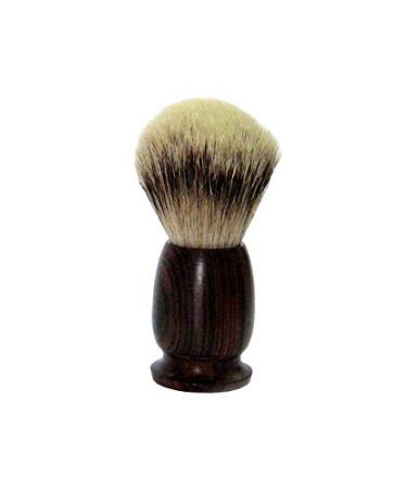 Golddachs shaving brush 100% badger silver plucked hair rosewood