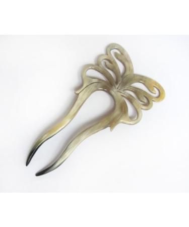 Marycrafts Multicoloured Butterfly Hairpin & Hair Sticks - Buffalo Horn Hair Accessories for Stunning Styles - Buy Online on GoSupps.com
