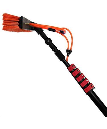 6-11M Window Cleaning Pole Photovoltaic Panel Cleaning Tool Extendable Cleaner for Trucks Windows Washing Multi-Purpose Water Spray Brush 6M / 12Ft
