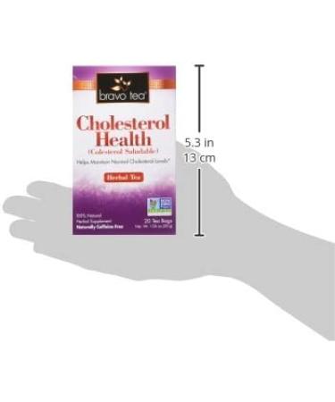 Bravo Tea Cholesterol Health Herbal Tea - Caffeine Free, 20 Bags | Heart Health Support - Buy Online on GoSupps.com