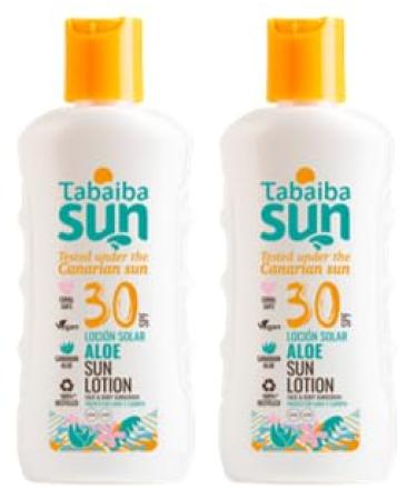 Tabaibaloe Tabaiba Sun Aloe Vera Sun Lotion 2 Count (2 x 100 ml SPF30)