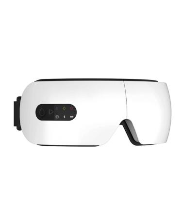 Lckiioy Eye Massager Vibration Massage Hot Compress Bluetooth Music Eye Protection Relieves Fatigue LED Display (A)