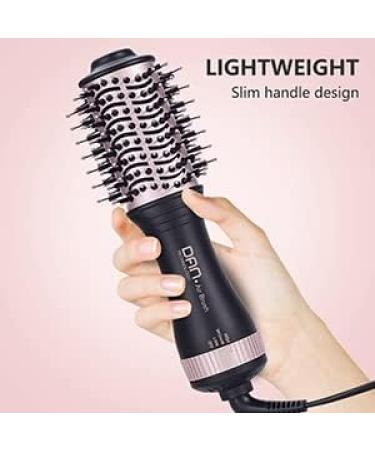 Small Hair Dryer Brush - One Step Volumizing Blow Dry Brush for Short Hair - Rose Black - Buy Online on GoSupps.com
